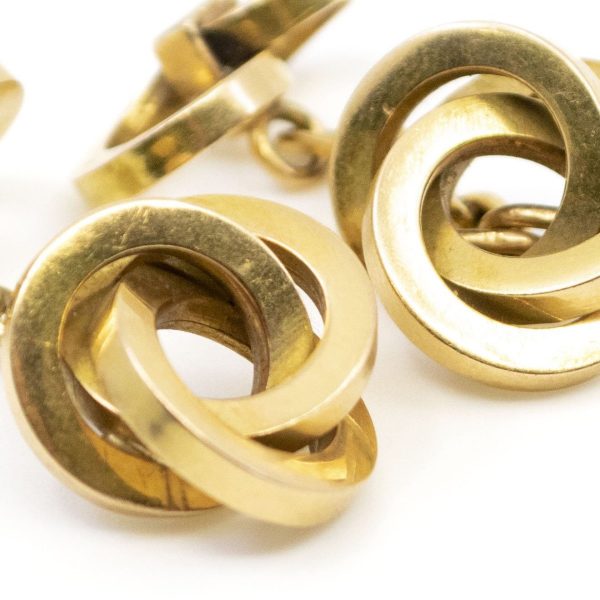 Vintage Art Deco Gold Cufflinks BB4