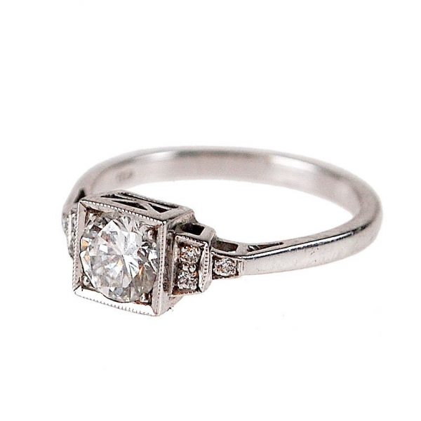 Vintage Art Deco Style 0.70ct Diamond Ring