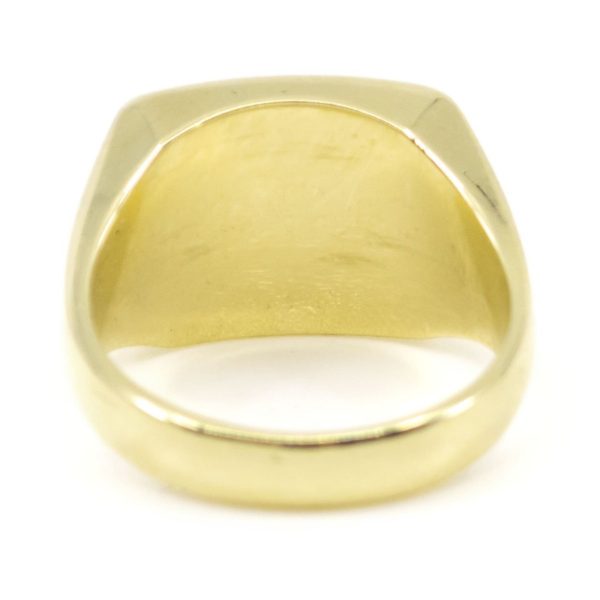 Vintage Bloodstone and Gold Signet Ring