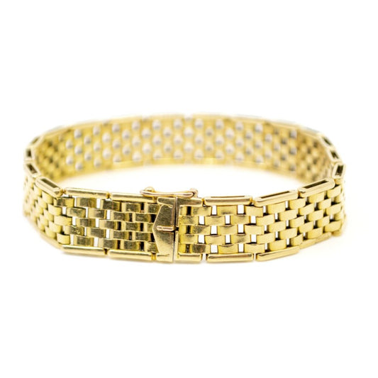 Vintage Brick Link Gold Bracelet BB2