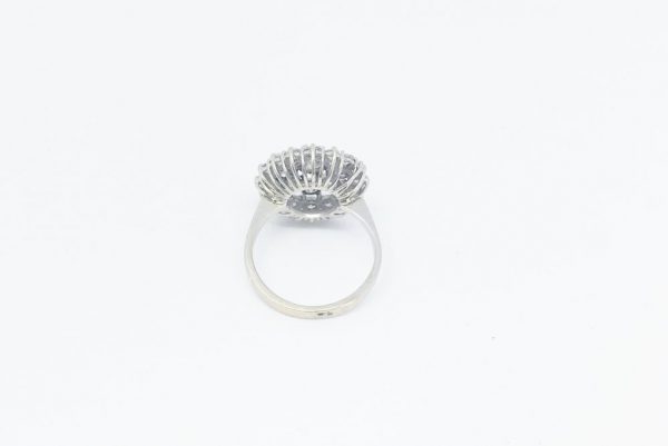 Vintage Brilliant Cut Diamond Dress Cluster Ring, 1.85 Carats