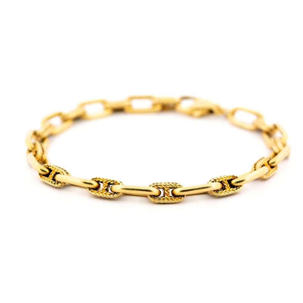Vintage Cable Link 18ct Bracelet