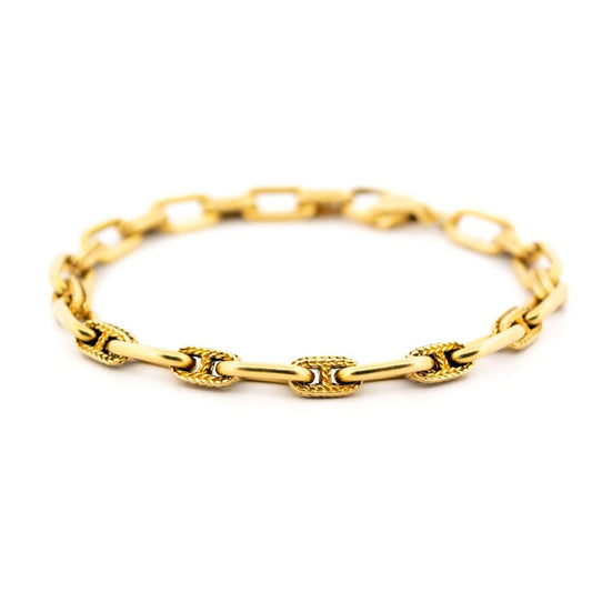 Vintage Cable Link 18ct Bracelet