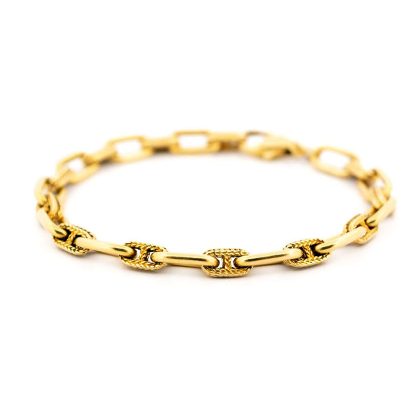 Vintage Cable Link 18ct Bracelet