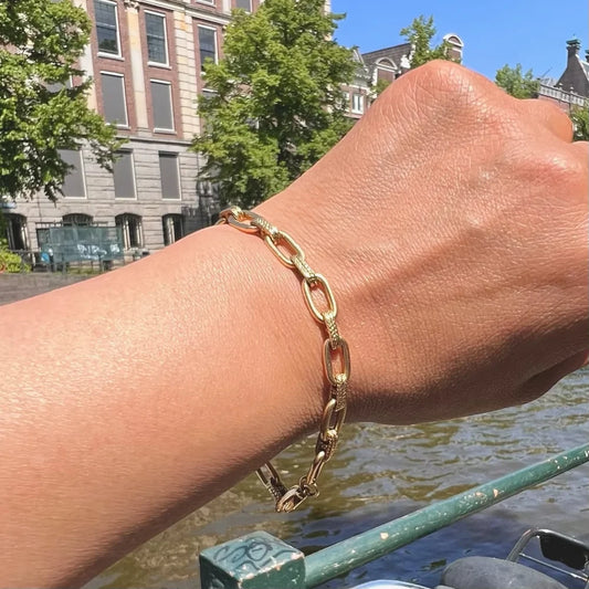 Vintage Cable Link 18ct Bracelet