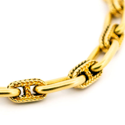 Vintage Cable Link 18ct Bracelet