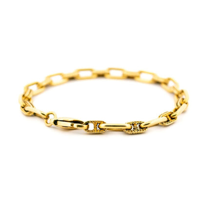 Vintage Cable Link 18ct Bracelet