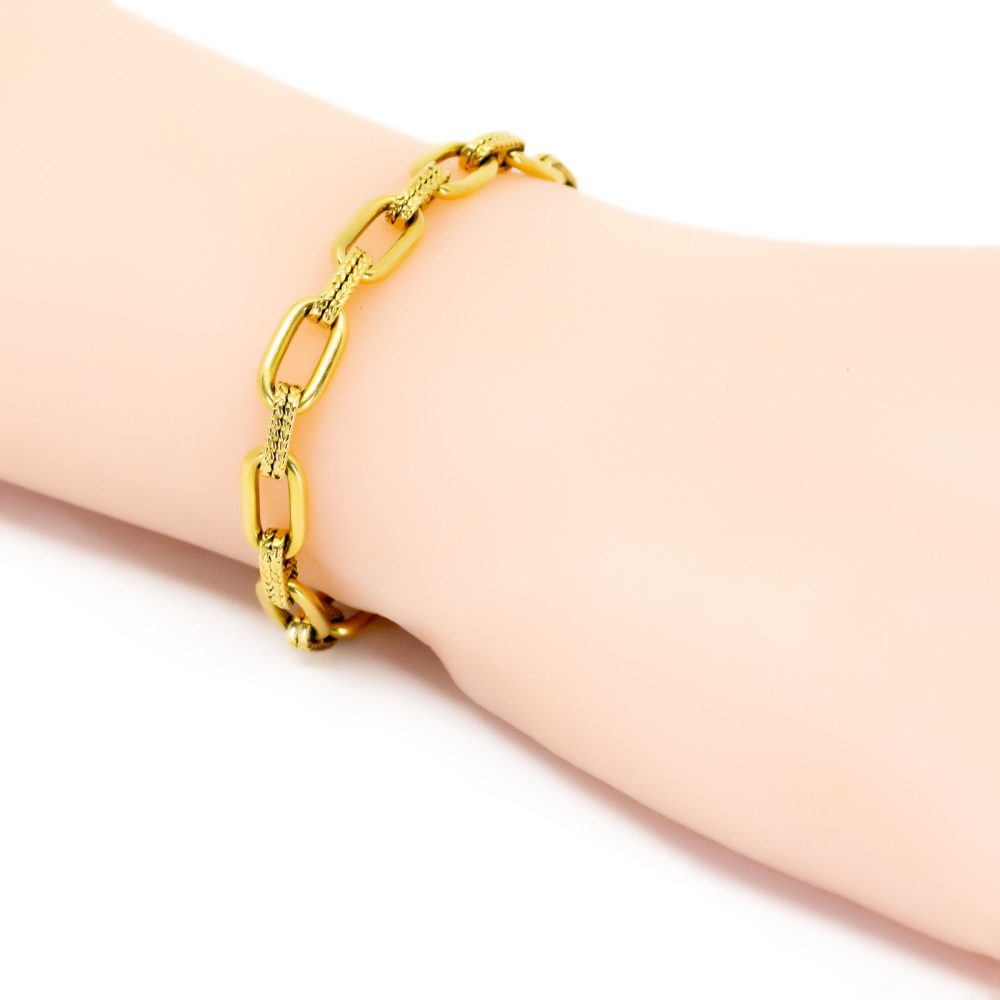 Vintage Cable Link 18ct Bracelet