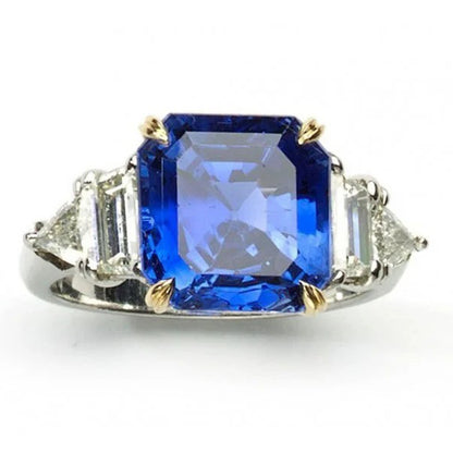 Vintage Cartier 7ct Burma No Heat Sapphire and Diamond Engagement Ring