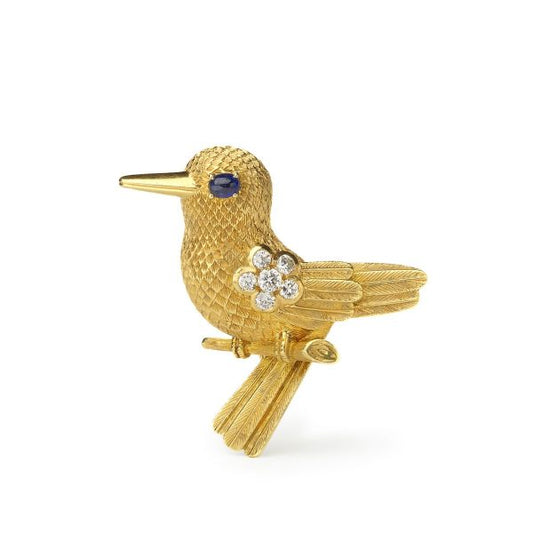 Vintage Cartier Gold Bird Brooch, 1960's