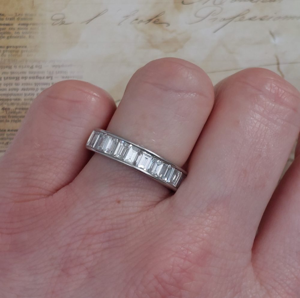 Vintage Diamond Half Eternity Ring, 3.40ct