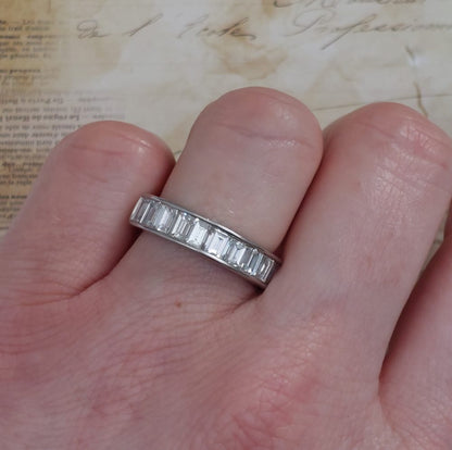 Vintage Diamond Half Eternity Ring, 3.40ct