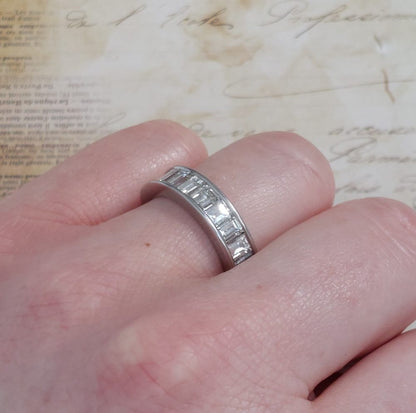Vintage Diamond Half Eternity Ring, 3.40ct