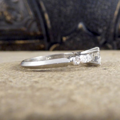 Vintage Diamond Solitaire Engagement Ring, 0.85ct