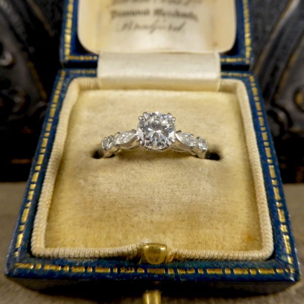 Vintage Diamond Solitaire Engagement Ring, 0.85ct