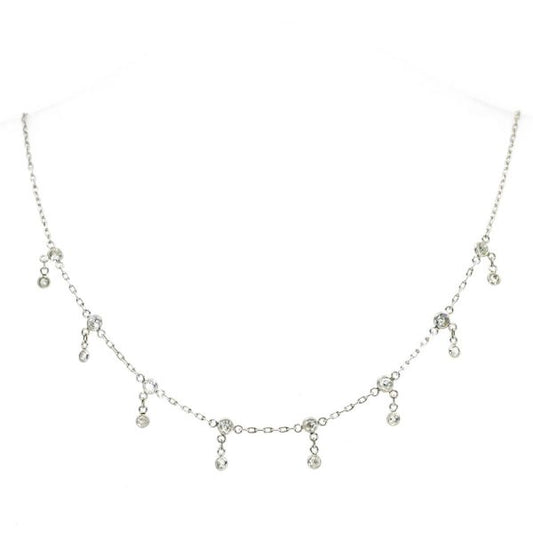 Vintage Diamond and Platinum Chain Necklace