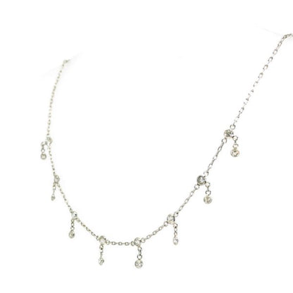 Vintage Diamond and Platinum Chain Necklace