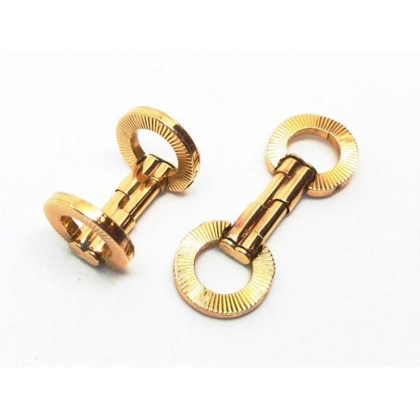 Vintage Engraved Gold Cufflinks