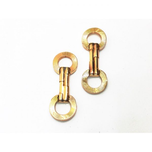Vintage Engraved Gold Cufflinks