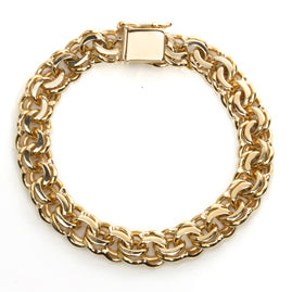 Vintage Fancy Link Gold Bracelet