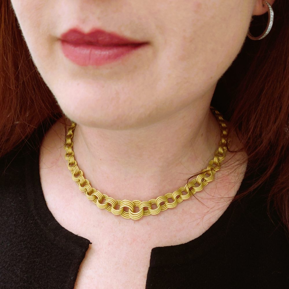 Vintage French 18ct Gold Necklace