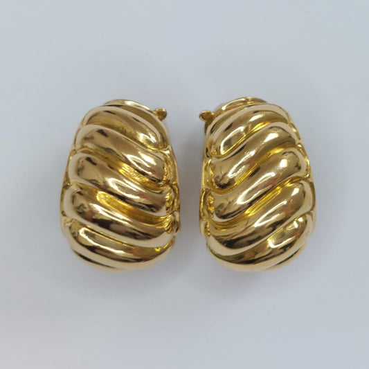 Vintage French Van Cleef and Arpels Gold Earrings