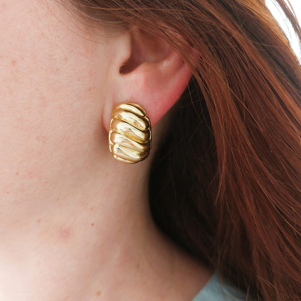 Vintage French Van Cleef and Arpels Gold Earrings