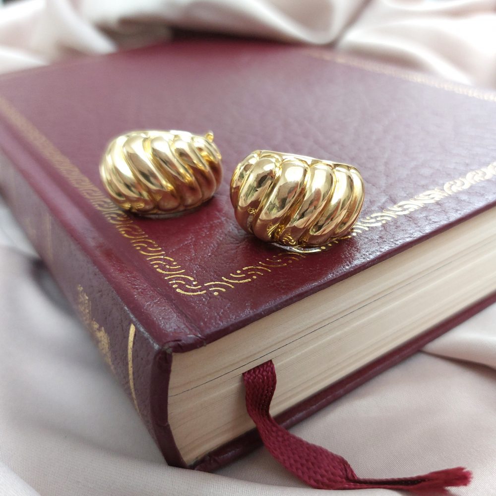 Vintage French Van Cleef and Arpels Gold Earrings