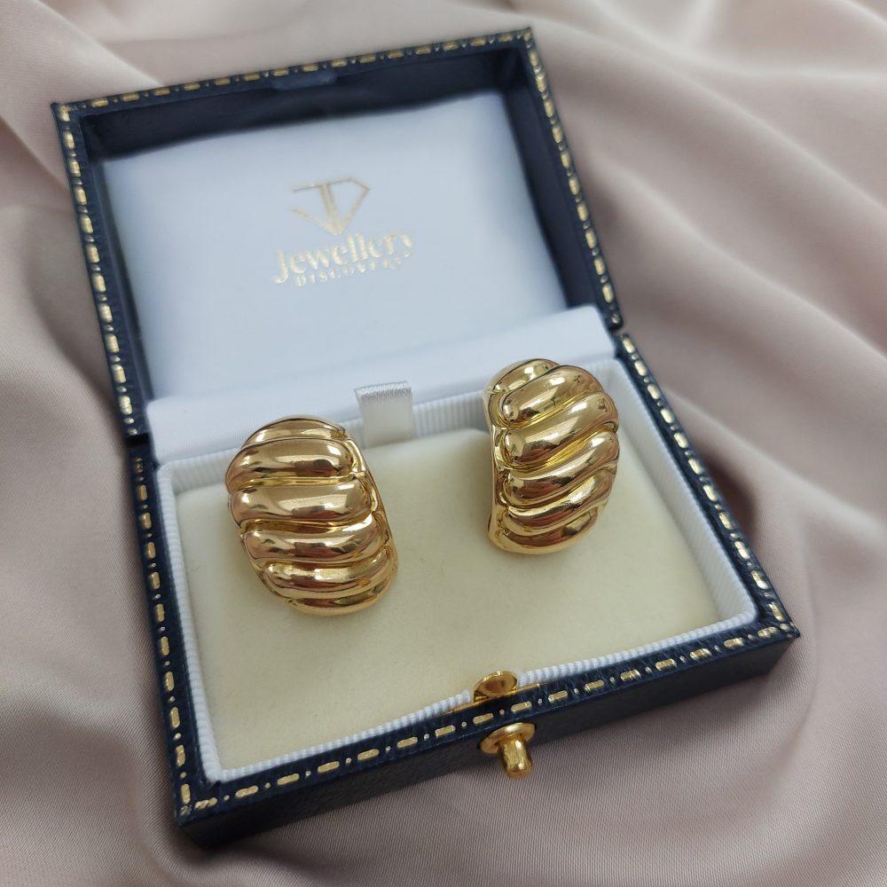 Vintage French Van Cleef and Arpels Gold Earrings