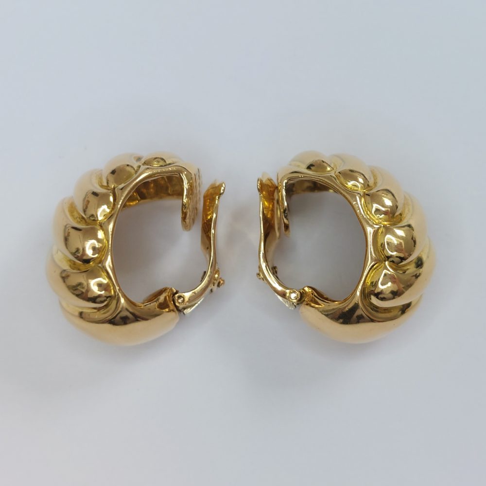 Vintage French Van Cleef and Arpels Gold Earrings
