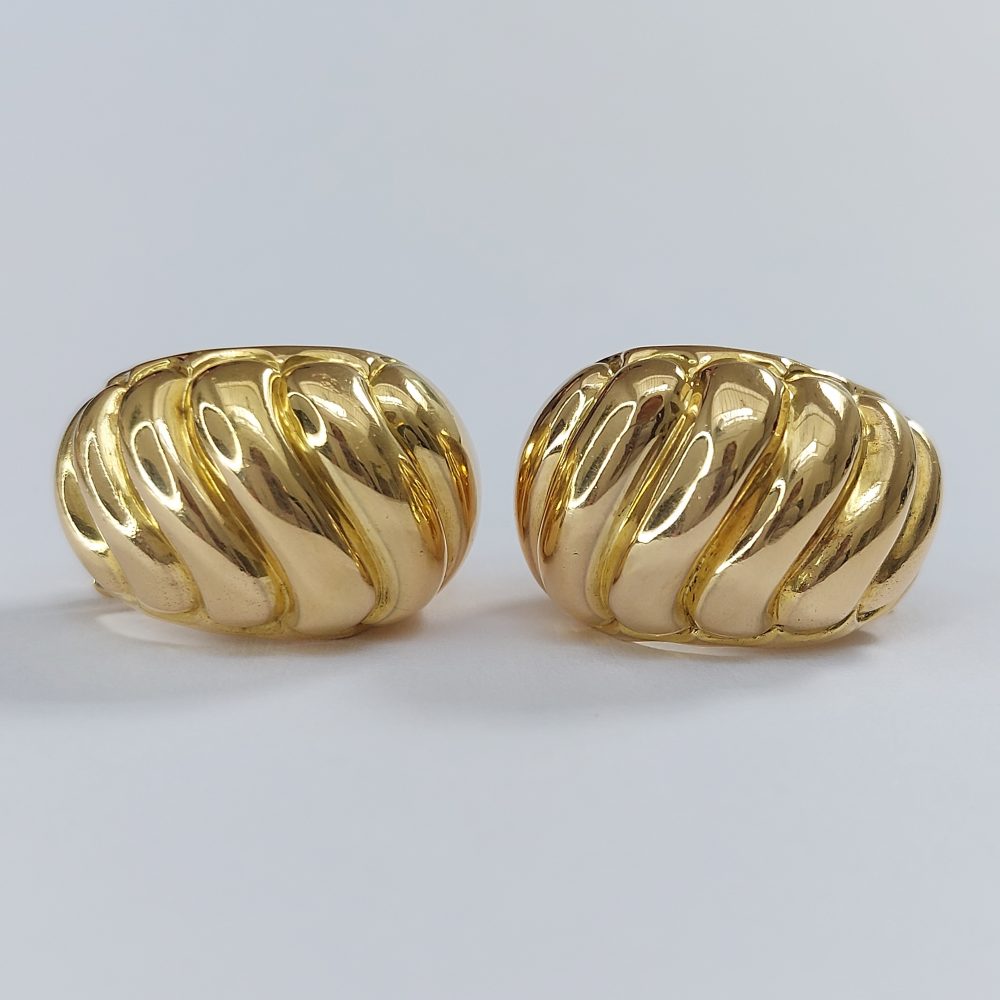 Vintage French Van Cleef and Arpels Gold Earrings