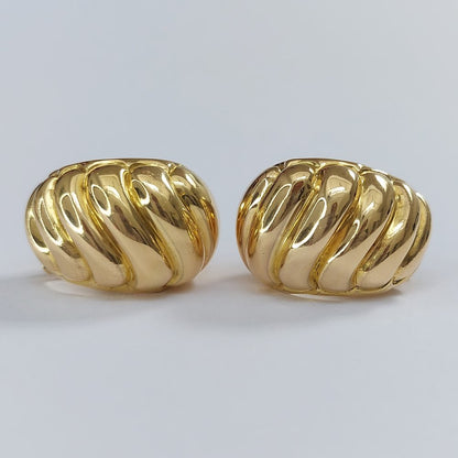 Vintage French Van Cleef and Arpels Gold Earrings