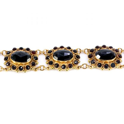 Vintage Garnet and Gold Bracelet
