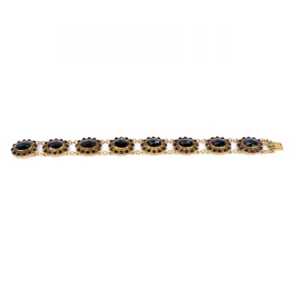 Vintage Garnet and Gold Bracelet