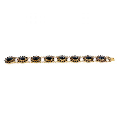 Vintage Garnet and Gold Bracelet