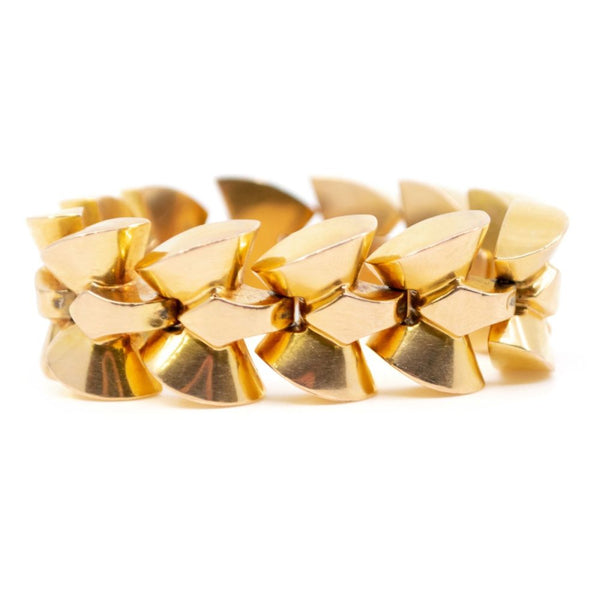 Vintage Gold Bracelet, French 1940