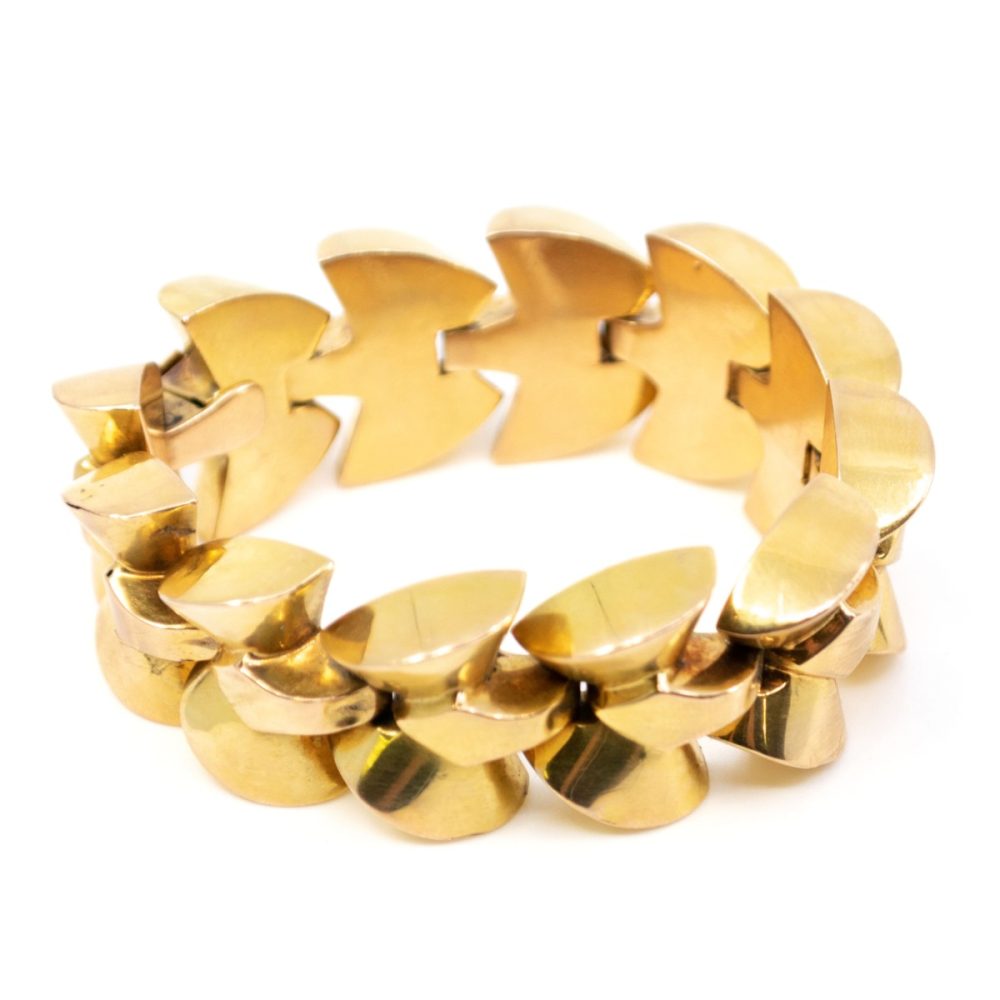 Vintage Gold Bracelet, French 1940 BB2