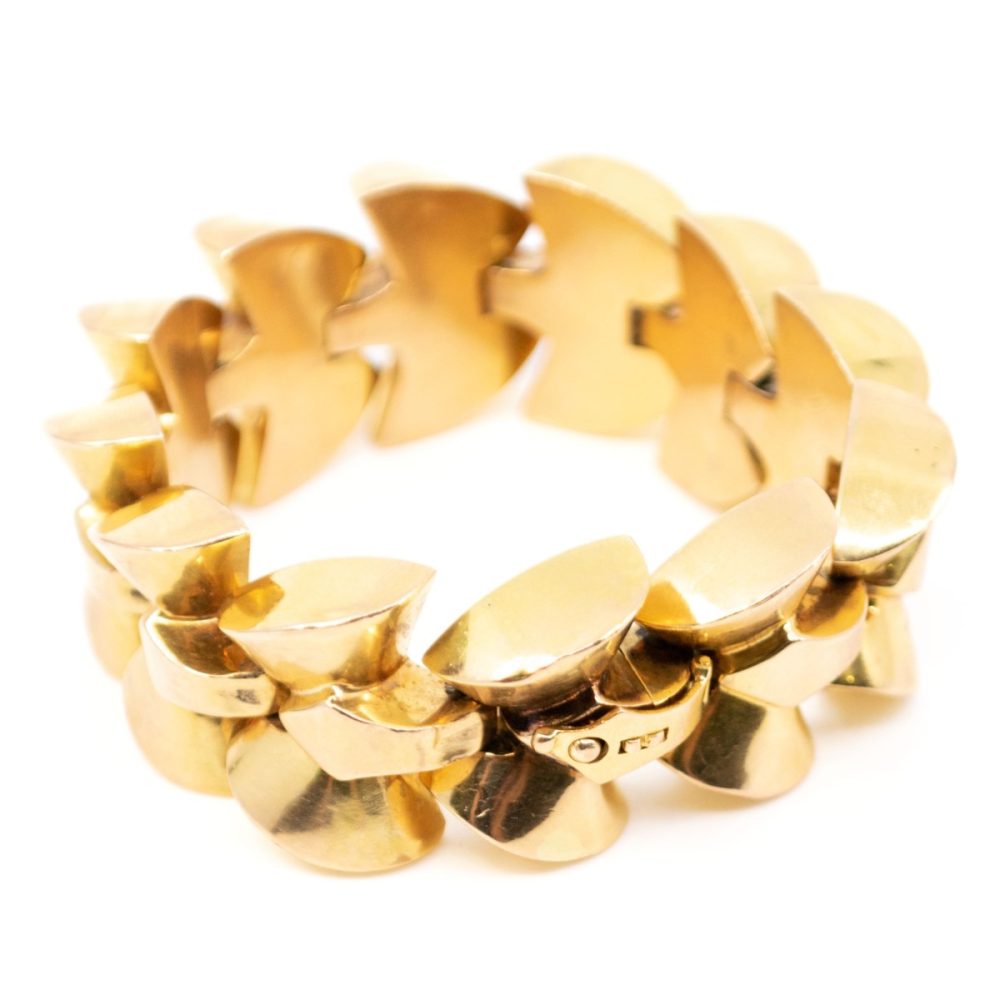 Vintage Gold Bracelet, French 1940 BB3
