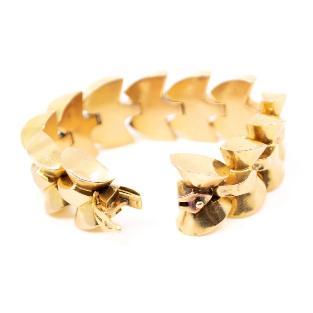 Vintage Gold Bracelet, French 1940