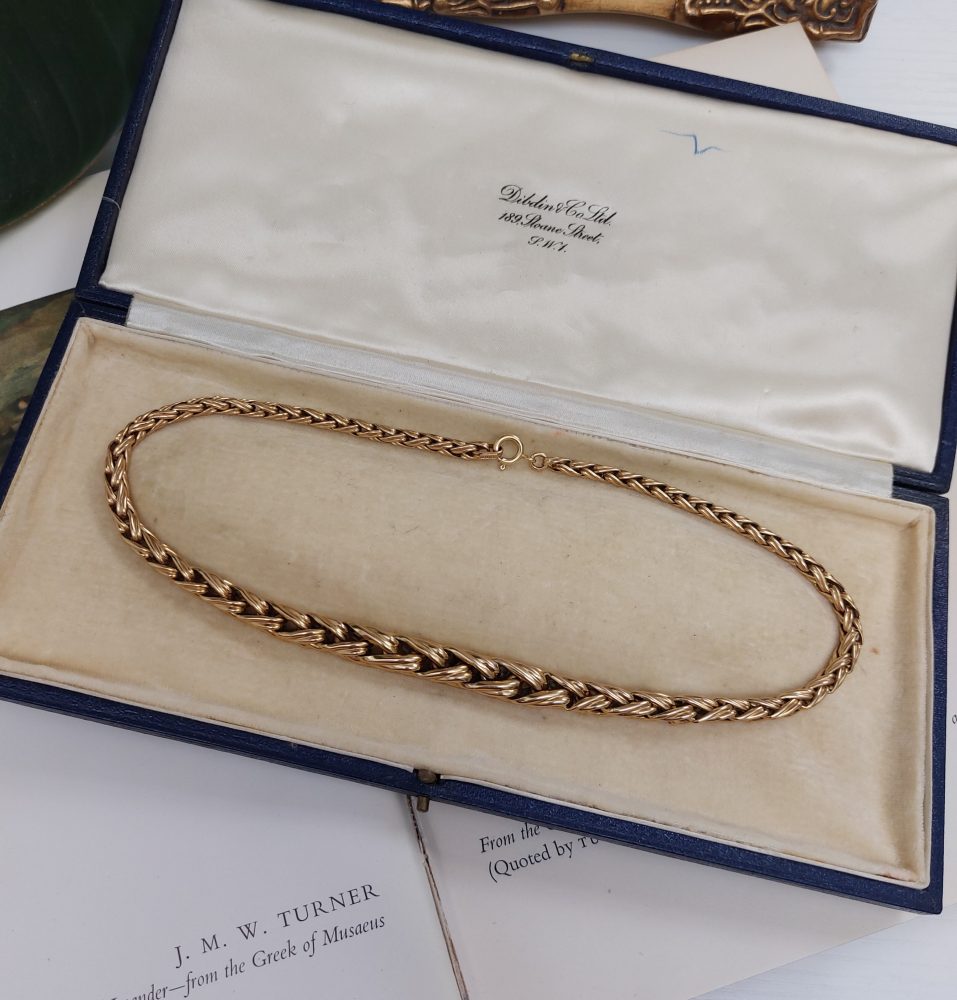 Vintage Gold Graduating Necklace