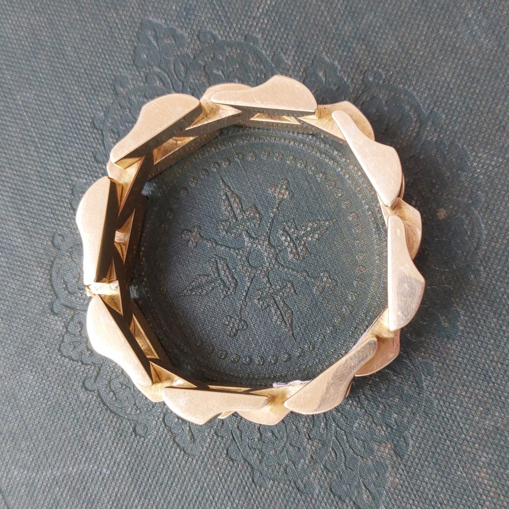 Vintage Gold Tank Bracelet