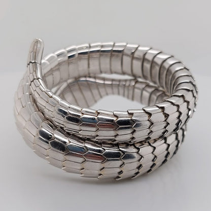 Vintage Illario Diamond Set Snake Serpent Bracelet