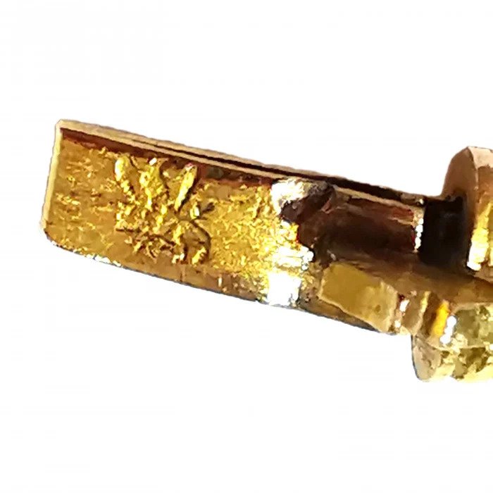 Vintage Italian Emerald Pearl and Gold Gaspipe Snake Bracelet