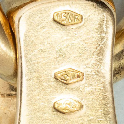 Vintage Italian Weingrill 18ct Gold Fancy Link Bracelet