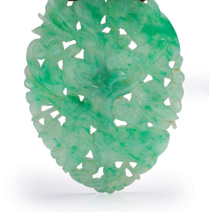 Vintage Jadeite Jade Carved Pendant