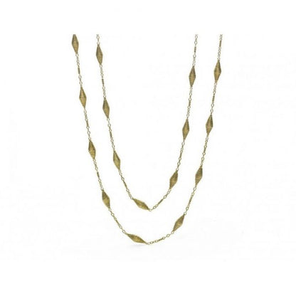 Vintage Long Fancy Link Gold Chain