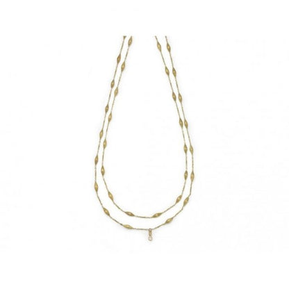 Vintage Long Fancy Link Gold Chain