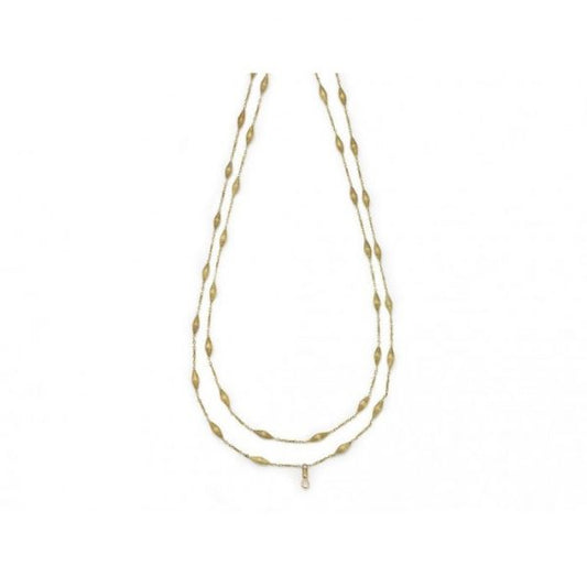 Vintage Long Fancy Link Gold Chain