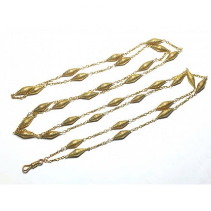 Vintage Long Fancy Link Gold Chain