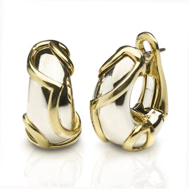 Vintage Mappin & Webb 18ct Gold Hoop Earrings